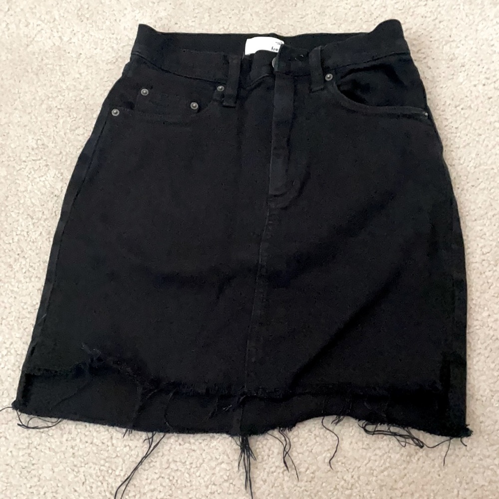 Black Denim mid thigh shirt